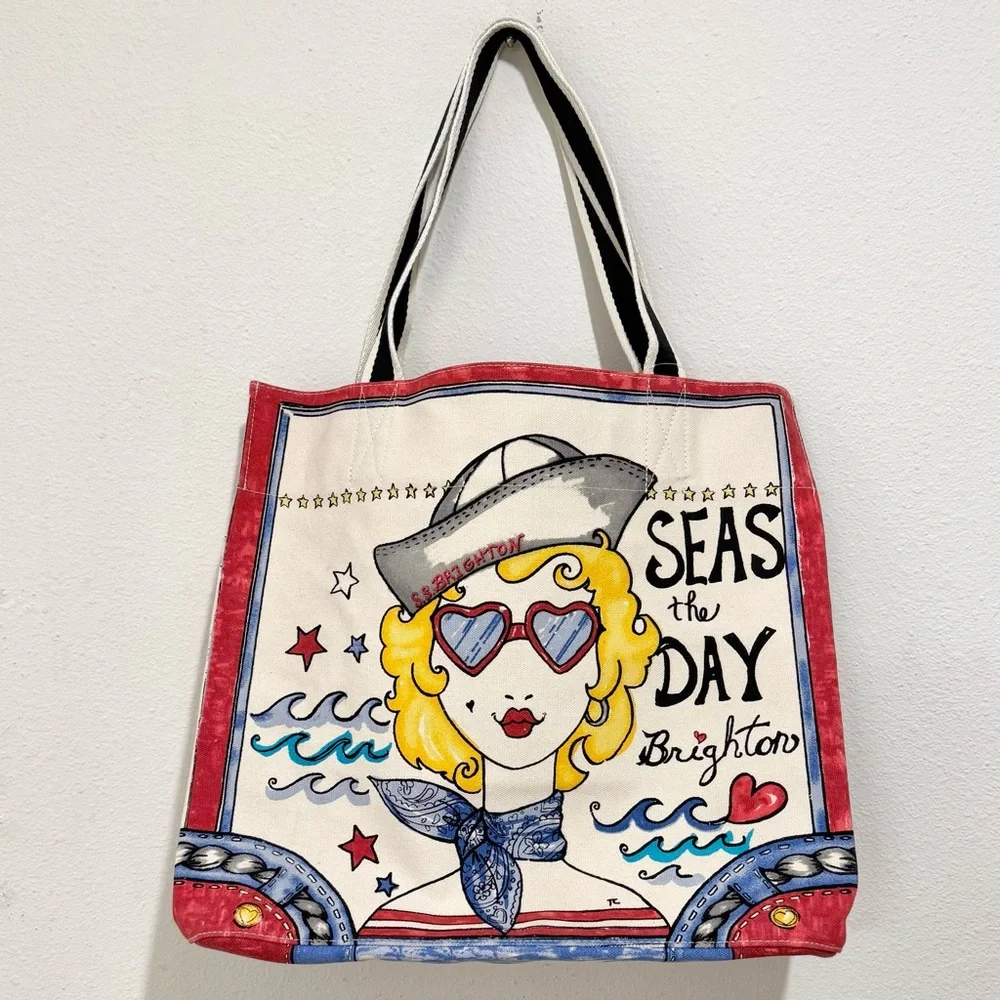 Brighton Seize the Day Mermaid Nautical Tote NWT $100 Teacher Core - Picture 1 of 4